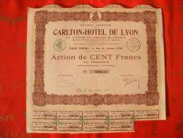 LOT DE 10 TITRES   CARLTON LYON   // HOTEL  // RHONE ALPES - A - C