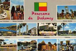 Republique Du Dahomey, Drapeau, Vues Multiples - Dahomey