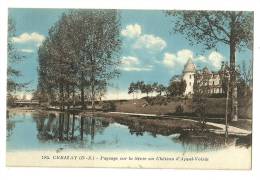 CERIZAY(79)1924-paysage Sur La Sevre Au Chateau D´Appel-Voisin-colorisée - Cerizay