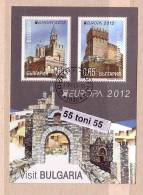 BULGARIA / BULGARIE 2012 Europa – Visit Bulgaria S/S- Used/oblit.(O) - Gebruikt