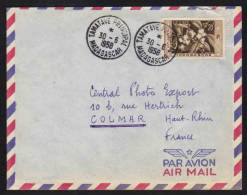 MADAGASCAR - TAMATAVE / 1958  LETTRE AVION POUR COLMAR (ref 3488) - Covers & Documents