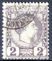 Monaco 1885 Prince Charles 2 C. - Lot. 1141 - Autres & Non Classés