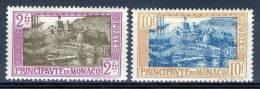 Monaco 1924 Various Subjects 2 And 10 F MH - Lot. 1159 - Andere & Zonder Classificatie