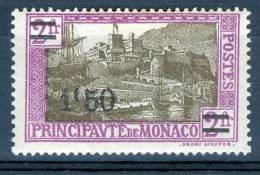 Monaco 1926 Surcharged 1,5 On 2 F MH - Lot. 1161 - Autres & Non Classés