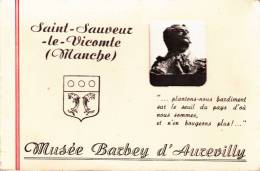 50 - Carnet Complet De Saint Sauveur Le Vicomte - Musée Barbey D'Aurevilly. 8 Carte Semi-modernes . - Saint Sauveur Le Vicomte