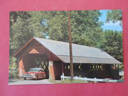 Classic Buick Auto-- Covered Bridge Brattleboro Vermont  Early Chrome - - - --  -ref 694 - Altri & Non Classificati