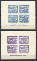 Spain 1938 Sheets (2)  Madrid  Heroic Resistance Helicopter Local  Proof? MNH - Proofs & Reprints