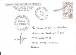 8949  MARION DUFRESNE - CROZET  PAQUEBOT - Lettres & Documents