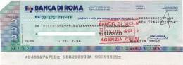 BANCA DI ROMA /  Assegno Circolare _  Fino A 3.000.000 Di Lire - Andere & Zonder Classificatie