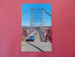 Classic Auto On Royal Gorge Bridge Canon City Co Early Chrome   -ref 695 - Otros & Sin Clasificación