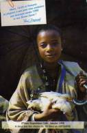 27° Expedition Cafe A 2 Pas Des Chutes Du Nil Bleu En ABYSSINIE,jeune Fille, Parapluie, Poule - Etiopia