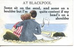 BLACKPOOL COMIC - SOME SIT ON THE SAND - Blackpool