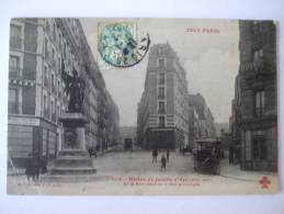 75 - AL1 - TOUT PARIS  (XIIIè ARRT) STATUE DE JEANNE D'ARC ET LA RUE JEANNE D'ARC PROLONGEE - Distretto: 13
