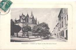 MIREPOIX - L'Abside De L'Eglise Et  Rue Marceline Clauzel - Mirepoix