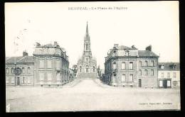 80 BEAUVAL / La Place De L'Eglise / - Beauval
