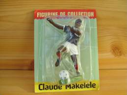 Figurine Starlux Metal Joueur Football 1998  "  Claude Makelele   "  N° 24 - Starlux