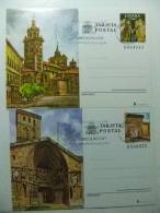 ESPAÑA 1980 ENTERO POSTAL LOGROÑO Y TERUEL 1º DIA DE CIRCULACION 11/6/80 - 1931-....