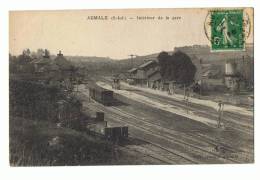 CP AUMALE  INTERIEUR DE LA GARE - Aumale