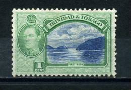 TRINIDAD  AND  TOBAGO   1938     1c  Blue  And  Green    MH - Trinité & Tobago (1962-...)