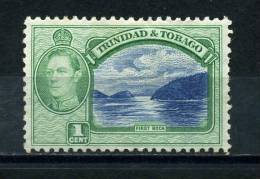 TRINIDAD  AND  TOBAGO   1938     1c  Blue  And  Green    MH - Trinidad & Tobago (1962-...)