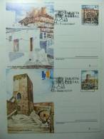 CUATRO ENTERO POSTAL Nº 149 - 150  ALICANTE Y ALMERIA PRIMER DIA DE CIRCULACION + NUEVAS - 1931-....