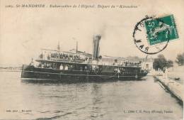 BATEAUX - SAINT MANDRIER - Embarcadère De L'Hôpital - Départ Du "Kéraudren" - Saint-Mandrier-sur-Mer