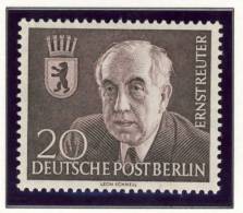 1954 Berlin Complete MNH Dr.Ernst Reuter  Set Of 1 Stamp - Nuovi