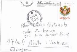 Carta MONTECARLO (Monaco) 2011 A España - Storia Postale