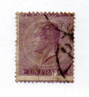 Léopold 1er, N° 21( Petit Mince Dans N), Cote 150 €, - 1865-1866 Linksprofil