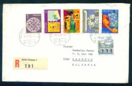 114233 Registered Cover Lettre Brief 1987 Chiasso - BUS PHONE POST Switzerland Suisse Schweiz Zwitserland - Covers & Documents