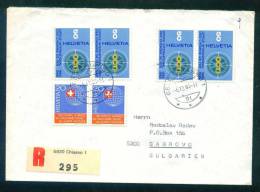 114241 Registered Cover Lettre Brief  1984 CHEMINS DE FER  Switzerland Suisse Schweiz Zwitserland - Briefe U. Dokumente