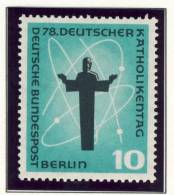 1958 Germany Berlin Complete MNH Katholic Day Set Of 2 Stamps - Ungebraucht