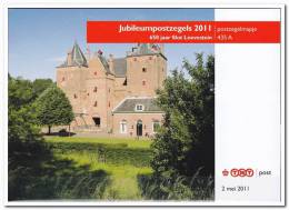 Nederland 2011, Postfris MNH, Folder 435A, Castle Loevestein - Ungebraucht