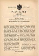 Original Patentschrift - K. Hennecke In Hohenbüchen B. Delligsen I. Braunschweig , 1906 , Kartoffellegemaschine  !!! - Machines