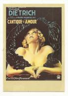 Cp, Affiche Sur Carte, Collection Télérama, La Mémoire Du Cinéma - Cantique D'Amour - Avec Marlène Dietrich - Affiches Sur Carte