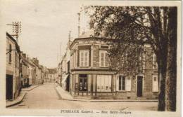 CPSM PUISEAUX (Loiret) - Rue Saint Jacques - Puiseaux