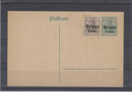 Belgique - Carte Postale Avec Surcharge " Belgien " - OC26/37 Territoire Des Etapes