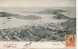 DWI Danish West Indies Virgin Islands St Thomas Western Part Postally Used - Other & Unclassified