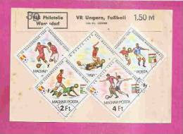 V.F.B. PHILATELIE WERMSDORF   -   * 5 TIMBRES FOOTBALL HONGROIS ( VR UNGARN FUSSBALL ) * - Verzamelingen