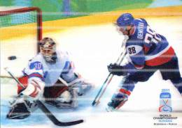 Entier Postal De 2011 Sur Carte Postale Avec Illustration En 3D "Hocquey Sur Glace" - Postales