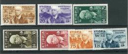 ETIOPIA  - 1936 - UNICA EMISSIONE - EFFIGIE DI RE VITTORIO EMANUELE III -  NUOVA TRACCIA LEGGERA DI LINGUELLA - Ethiopie