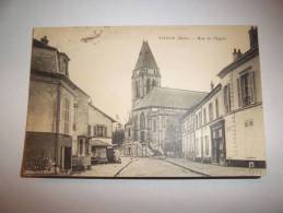 2jps -  CPA - THIAIS - Rue De L'église - [94] Val De Marne - Thiais