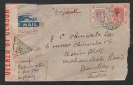 HONG KONG  20 JLY 40  KG VI  $1.15 Rate Airmail Cover To India  # 37366 - Covers & Documents