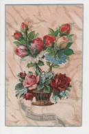 - Carte Postale Avec Découpi, "bouquet De Fleurs" Bonne Fête - Autres & Non Classés