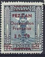 FEZZAN RARE STAMP - SASSONE 2013 - # 6  - 3,25 SU 25 C. - MINT NEVER HINGED - NUOVO GOMMA INTEGRA ** - Unused Stamps