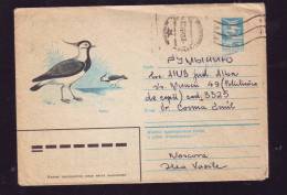 BIRDS  1983 COVER STATIONERY ENTIER POSTAL FROM RUSSIA SEND TO ROMANIA. - Gallinacées & Faisans