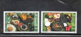 POLYNESIE Française : Plats Polynésiens : "Po´e", "Fafa  Au Poulet" - Tradition - Cuisine - Coutume - Unused Stamps