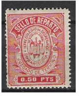 013-ANTIGUO SELLO REPARTO BARCELONA** FISCAL REVENUE FISCAUX SELLO DE REPARTO ILUSTRE COLEGIO  DE SECRETARIOS JUDICIALES - Revenue Stamps