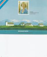 Iceland     President Vigdis Finnbogadottir And  Her Residence.  B-2583 - Islandia