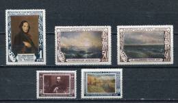 Russia 1950 Sc 1527-1 MH Cv $42  Art Levitan, Aivazovsky - Unused Stamps